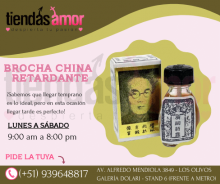 BROCHA CHINA RETARDANTE SEXSHOP LOS OLIVOS 